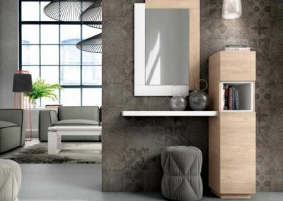 Esta colección de mueble auxiliar está inspirada en la perfección de la geometría y la fluidez de lo natural.