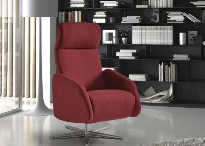 Un sillón de gran comodidad para espacios minimalistas donde menos es más y el diseño se impone.