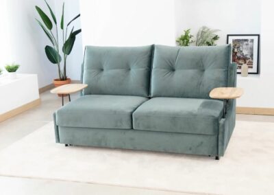 Descubre el sofá cama Apolo, un sofá cama versátil y personalizable que se adapta a tus necesidades.
