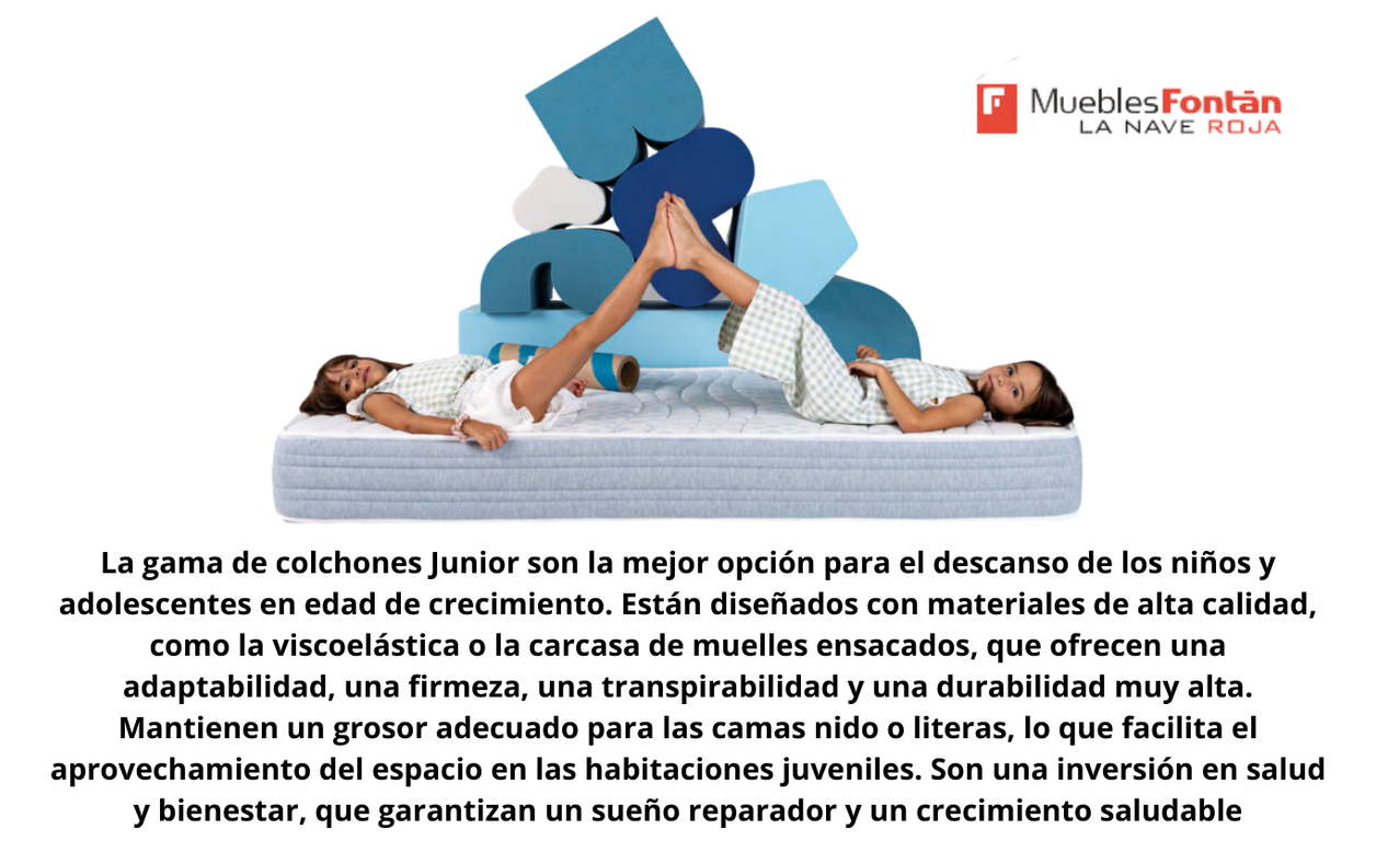 COLCHONES JUNIOR (camas juveniles)