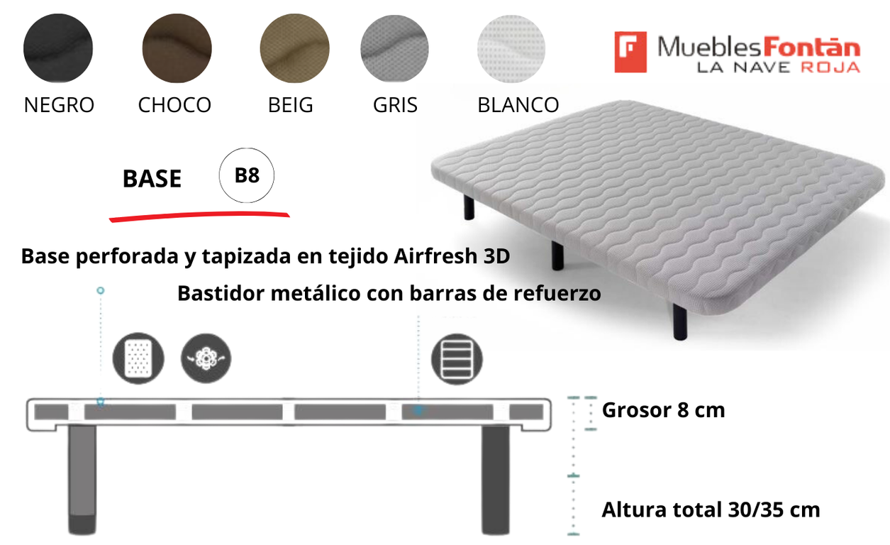 BASES TAPIZADAS (base nido)