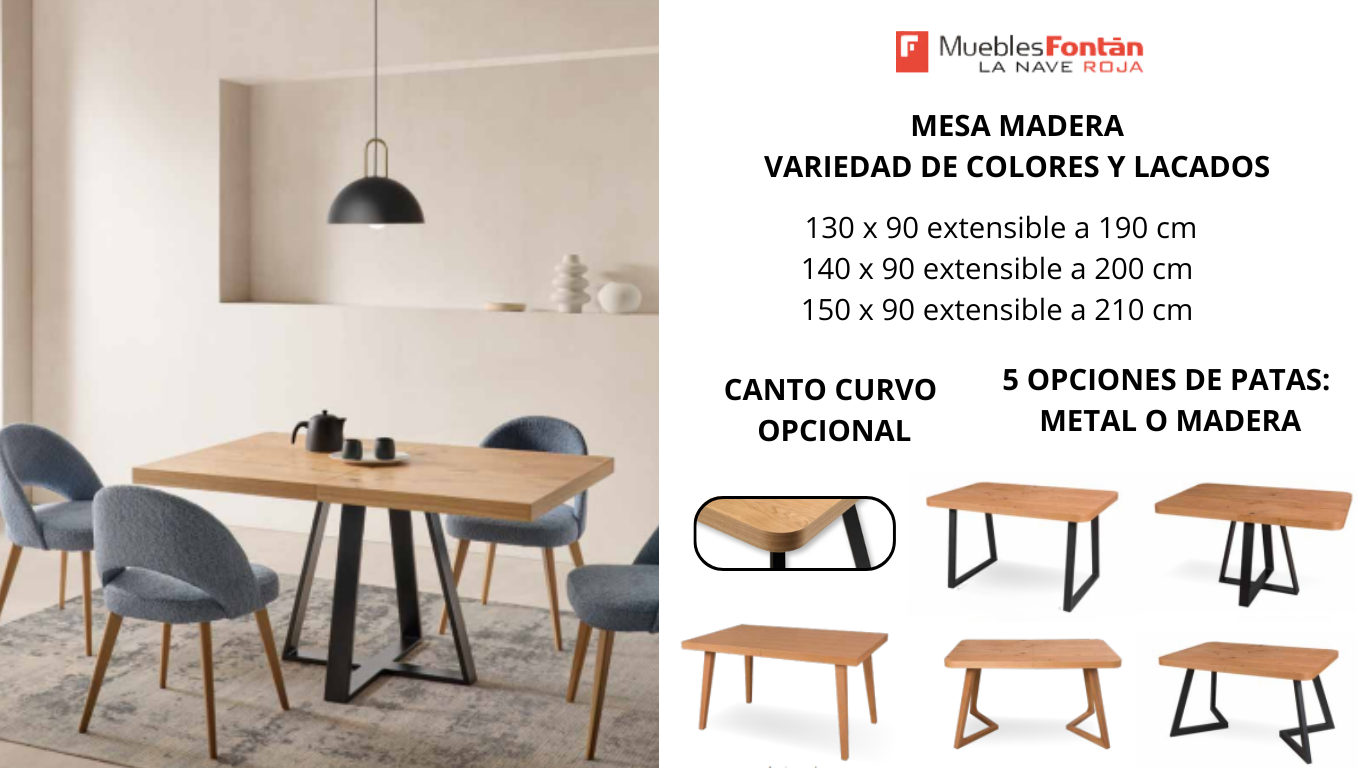 MESAS DE COMEDOR EXTENSIBLES