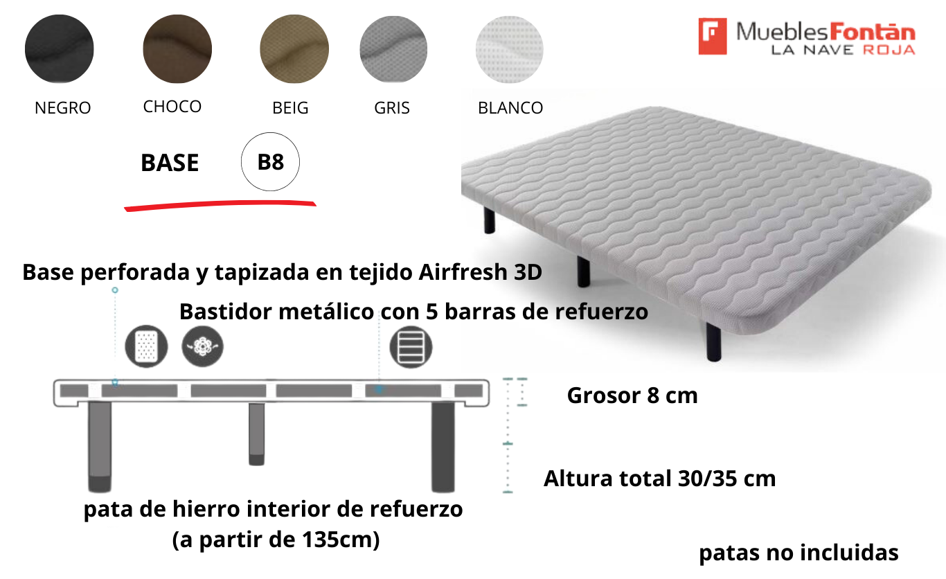 BASES TAPIZADAS (base nido)