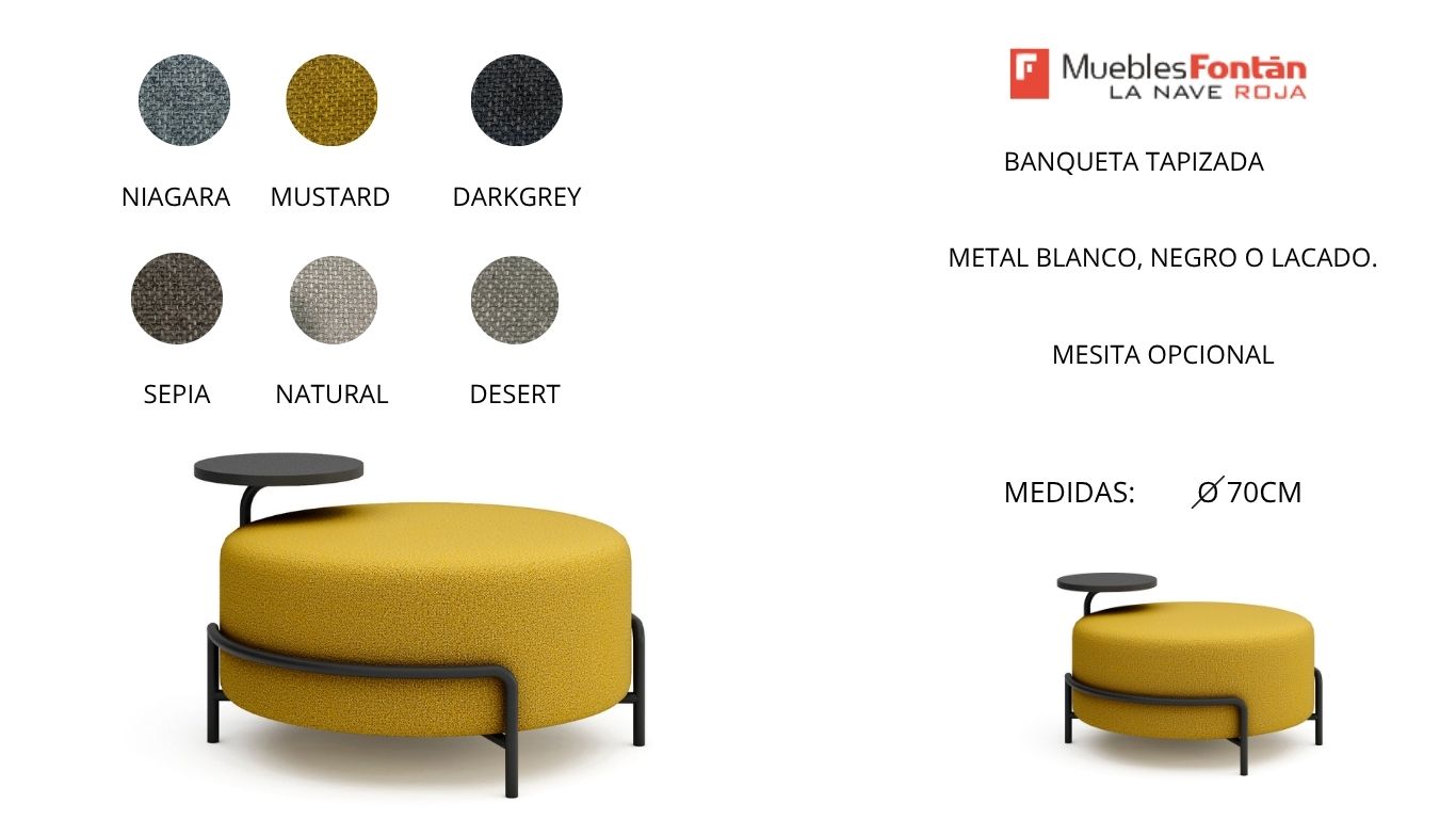 BANQUETAS- PIÉ DE CAMA- PUFF