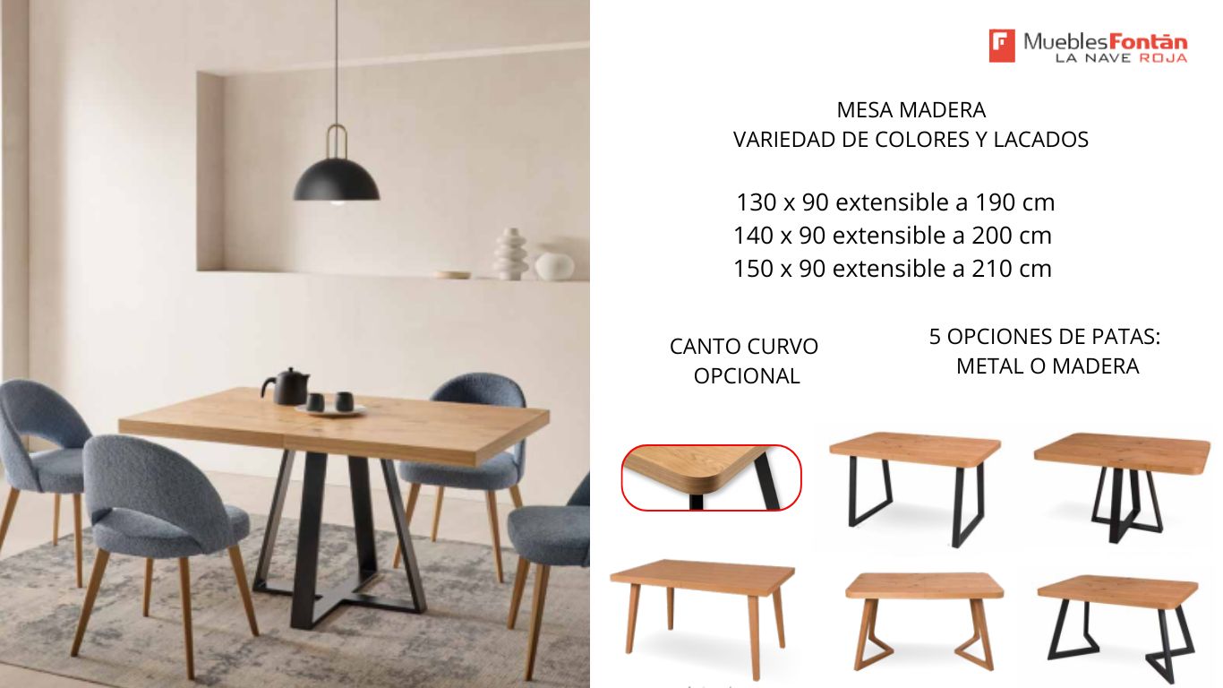 MESAS DE COMEDOR EXTENSIBLES