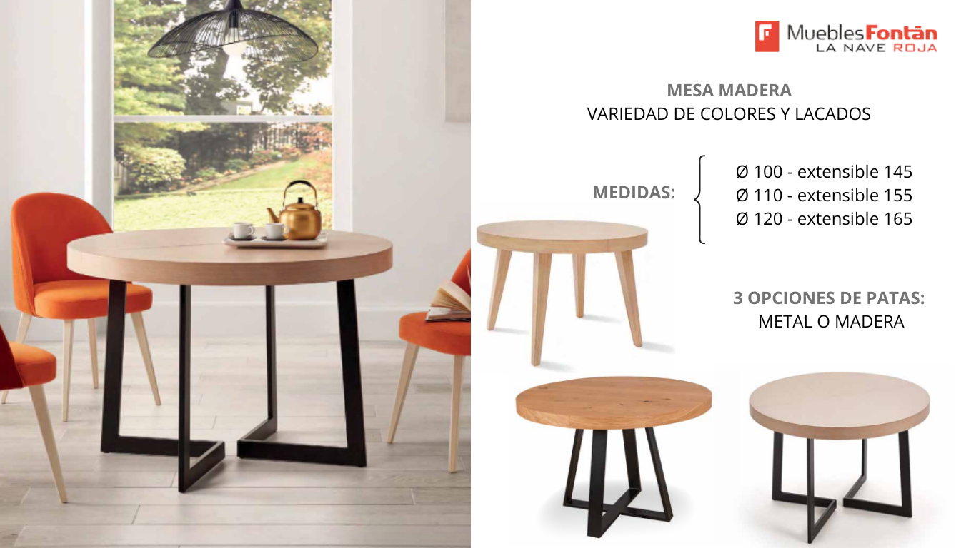 MESAS DE COMEDOR EXTENSIBLES