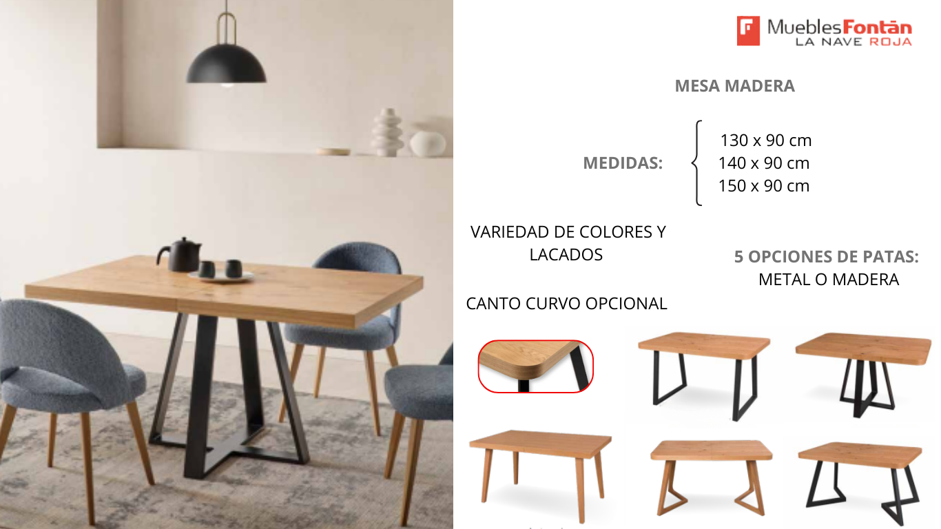 MESAS  DE COMEDOR FIJAS