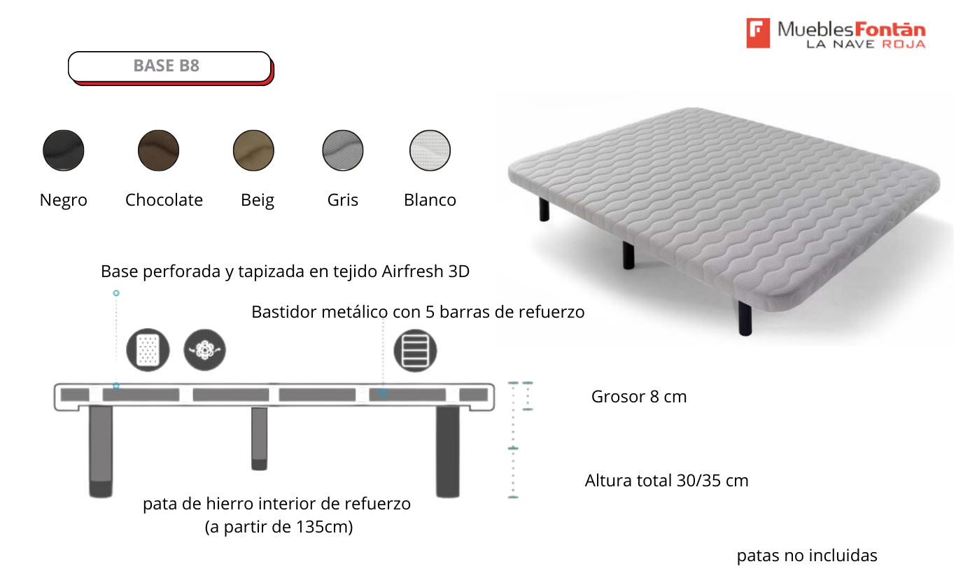 BASES TAPIZADAS (base nido)